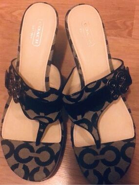 Coach Gypsy Sandals Used once. no box.